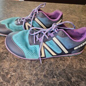 Xero HFS Barefoot Minimalist Shoe, blue and purple women's 10.5